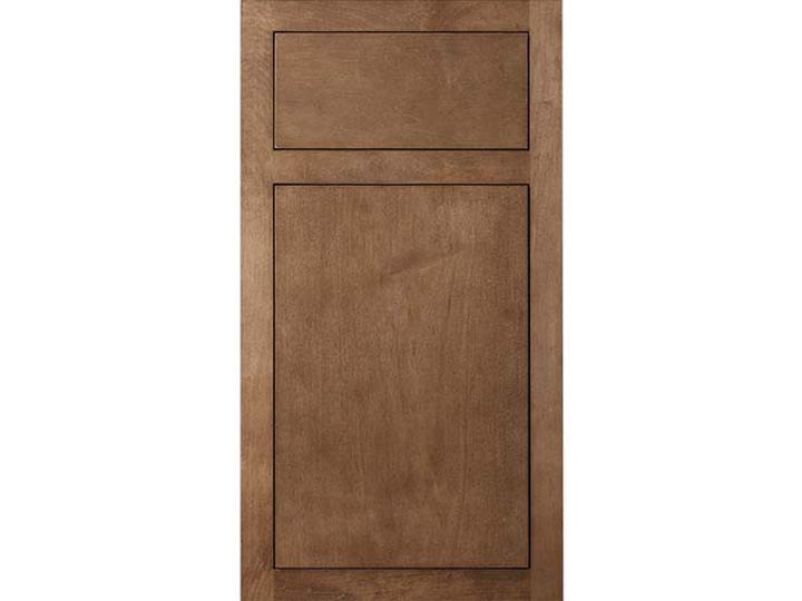 Milan Inset Maple Pecan Door