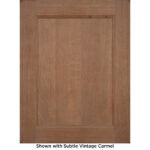 Color way for Sable cabinets shown with subtle vintage carmel glaze.