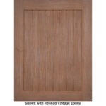Summit cabinet shown with a refined vintage ebony stain.